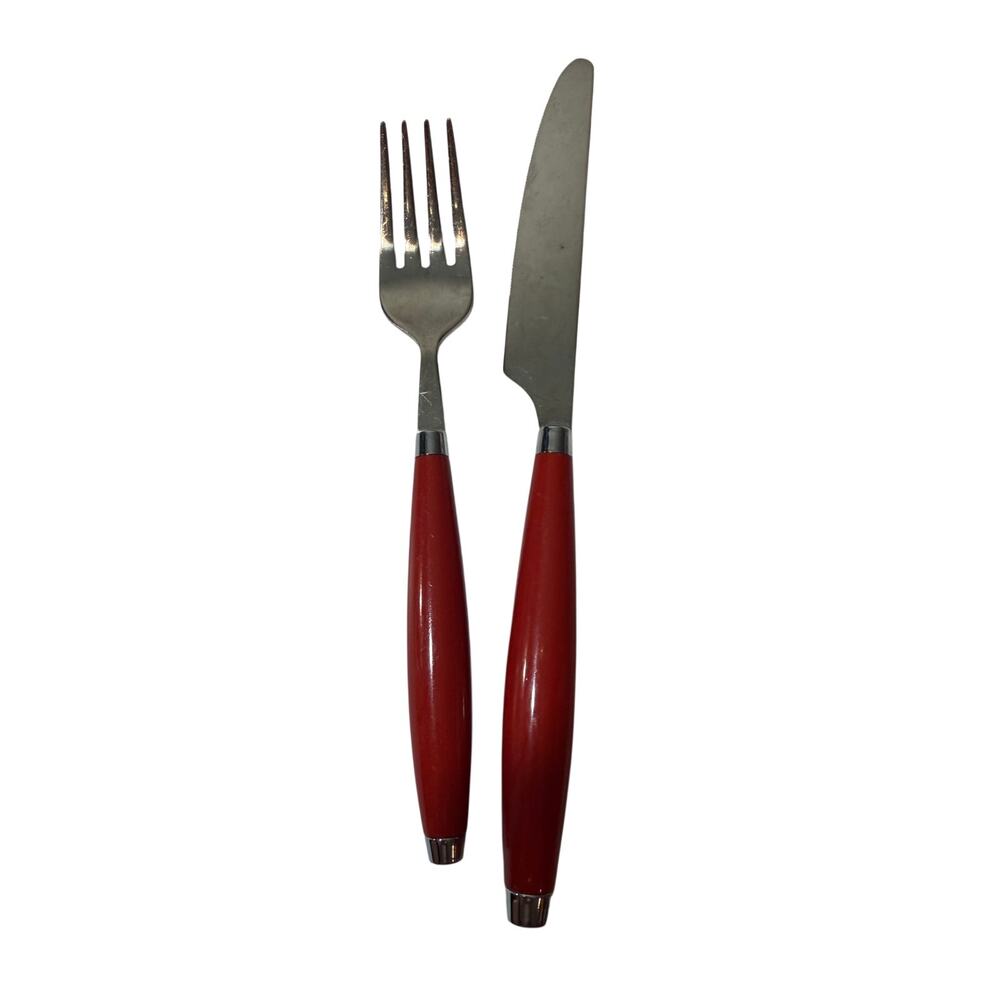 Fiesta Fiestaware 2 Piece Hostess Set red fork and knife